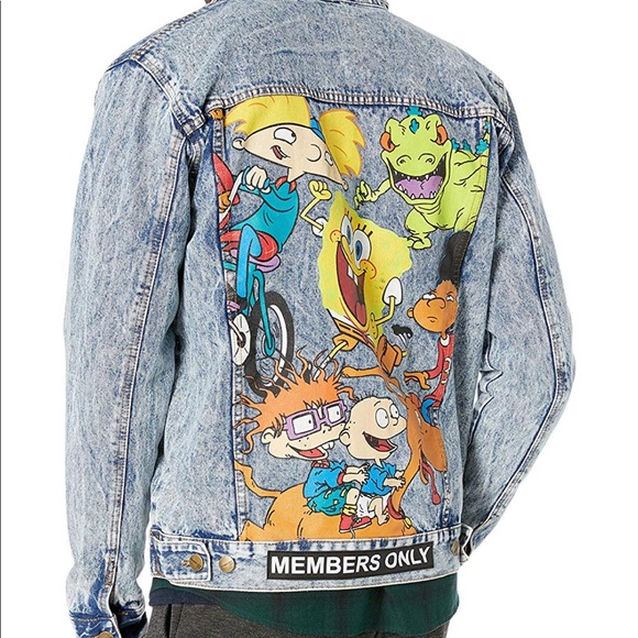 NICKELODEON MEMBERS ONLY DENIM TRUCKER JACKET - Picture 1 of 3